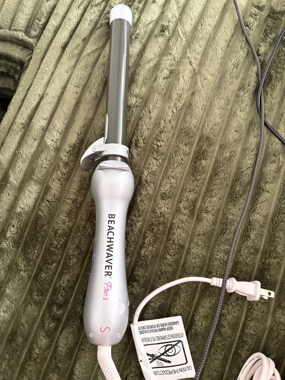 Beachwaver Pro 1 S Professional Rotating 1” Curling Iron Extended Length Works!